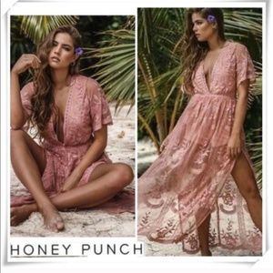 Honey Punch lace boho dress